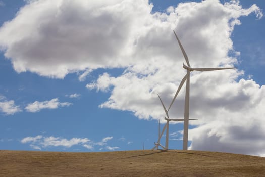 Wind Turbines Energy Farm in Windy Point Goldendale Washington State