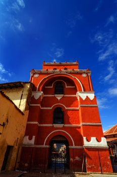 Del Carmen Arch in historic colonial city of San Cristobal de las Casas in Chiapas, Mexico