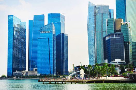 Colorful Skyline of Singapore