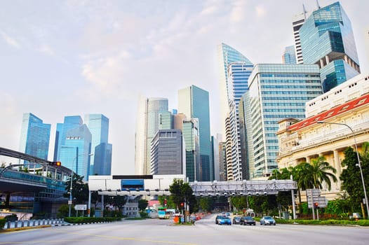 Downtown of Singapore in the morning