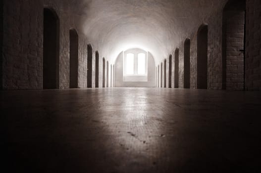 Medieval interior of a nunnery in sweden.