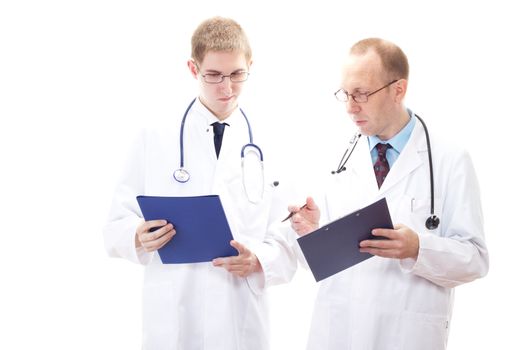 Doctors discussing about how to solve the problem