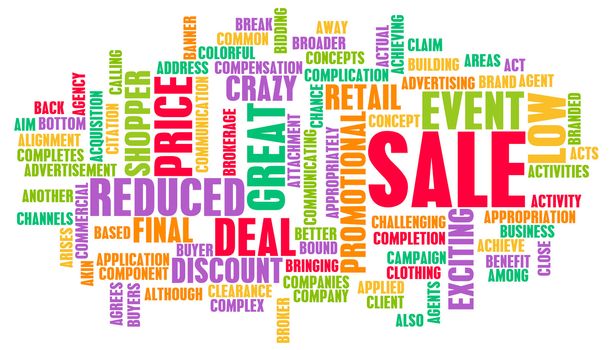Sale in a Store or Shopping Mall Concept