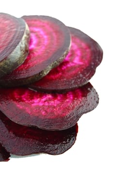 Beetroot sliced background.