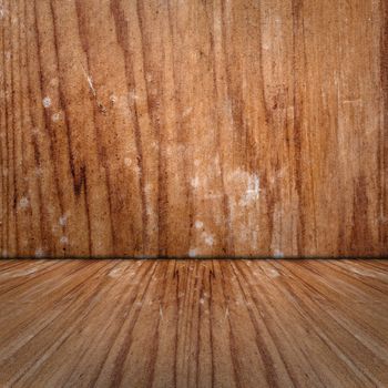 Textured background of wooden room with good texture.