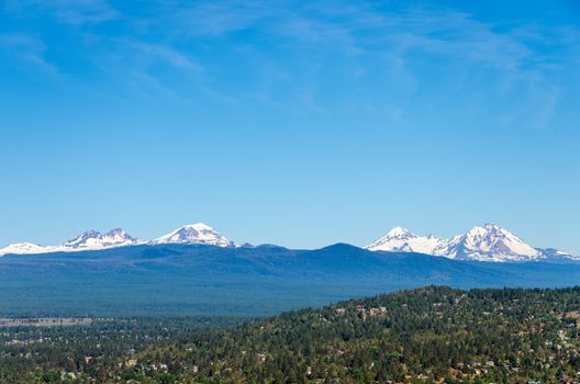 View of the Three Sisters, part of the Cascade Range