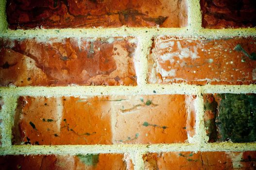 Red Brick wall textured background