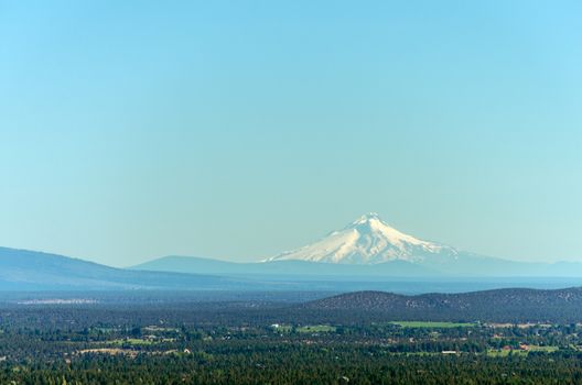 View of Mt. Hood, the second tallest mountain of the Cascade Range
