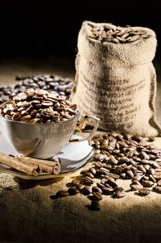 coffee cup and items