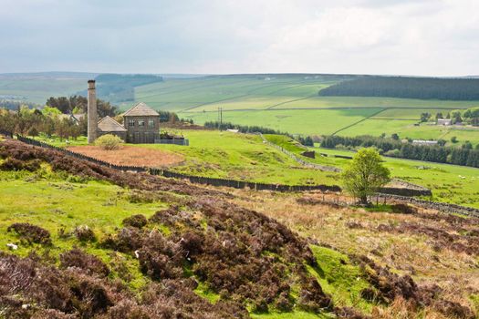 A country farmhouse in the Pennine hills, England