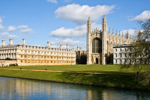 Nice view of Kings College Chapel in Cambridge, UK