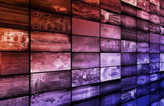 Technology Background as a Digital Abstract Art