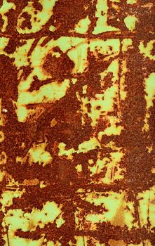 Abstract Background Of Peeling Paint And Rust
