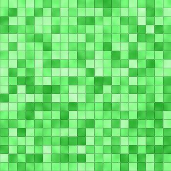 Seamless small tiles texture in different shades of green
