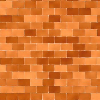 orange mosaic tiles
