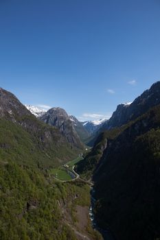 The pictures are from the western part of Norway, where the narrow fjords and mountain scenery make wild overwhelming.