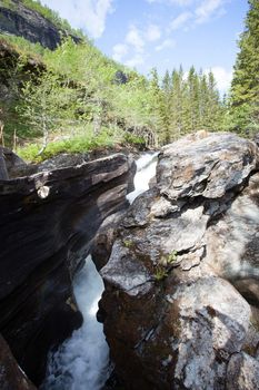 The pictures are from the western part of Norway, where the narrow fjords and mountain scenery make wild overwhelming.