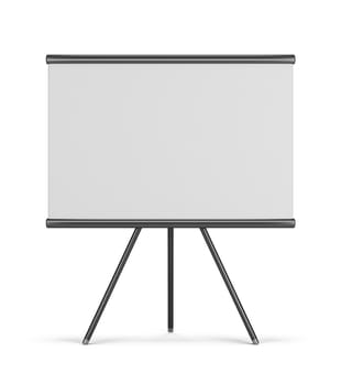 empty board. 3d image. Isolated white background.