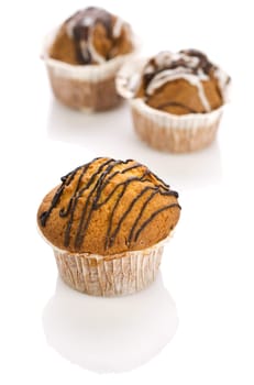 three cupcakes