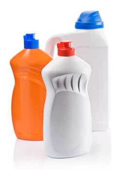 three bottles for cleaning