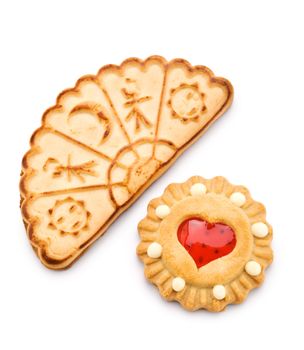 two tasty isolated cookies