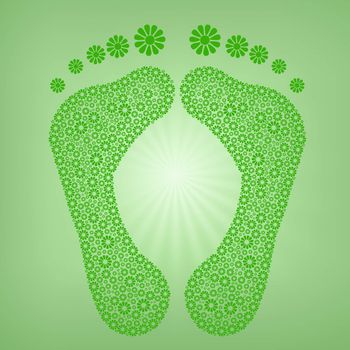 green footprint for ecology