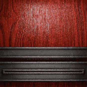 metal and wood background