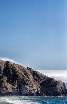Vertical Image of Pico Blanco Lighthouse near Big Sur, California