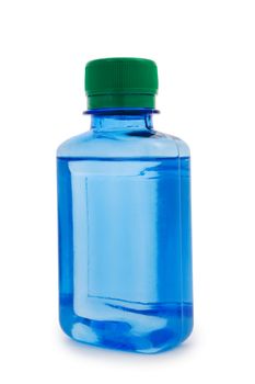 isolated blue bottle hemical