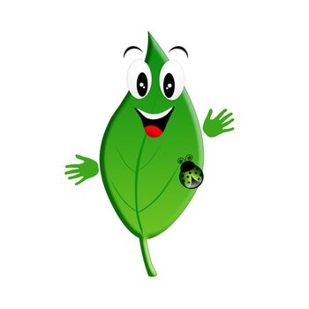 Green leaf for ecology