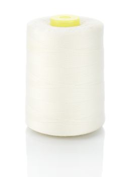 big spool of white thread