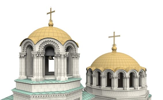 Die Kathedrale hat f��nf Kirchenschiffe und ist im Inneren mit Gold,Mosaiken, Marmor und Holzschnitzereien geschm��ckt. 