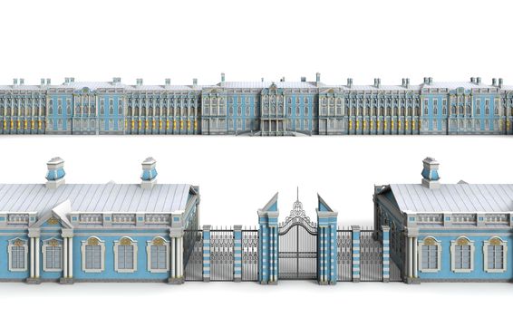 Catherine palace was a Imperial Palace and one of the largest in the vicinity of St. Petersburg.