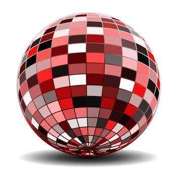 Red Abstract sphere