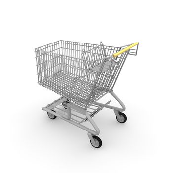 Shopping cart made ������of gold is a wonderful windfall and very luxurious.