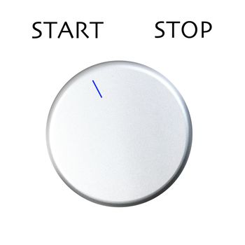 A control dial isolated against a white background