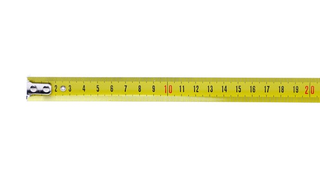Tape Measure horizontal isolated on the white background