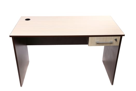 Student desk isolated with clipping path on a white background