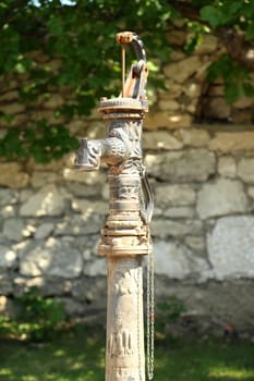 Hand water pump - retro style (old water pump)