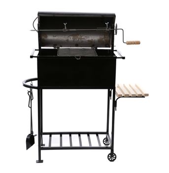 new black barbecue with a cover over