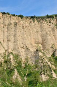 Melnik Sand Pyramids, formed by erosion caused by wind and rainfalls