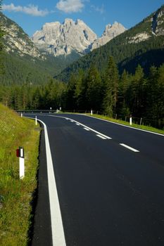 Road in a mountain landscape