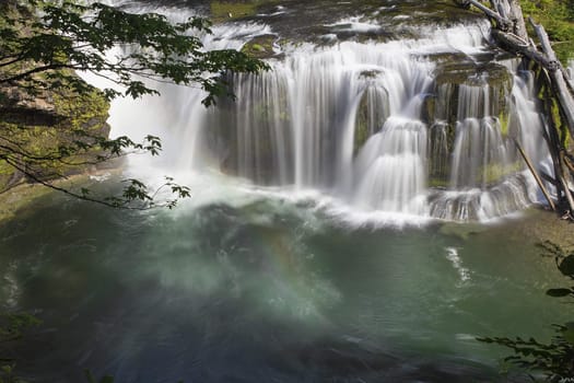 Lower Lewis River Falls in Gifford Pinchot National Forest Washington State