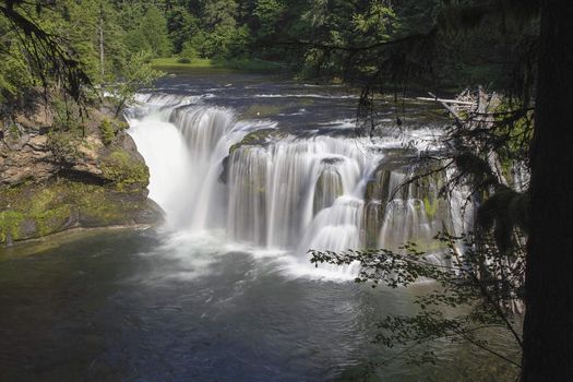 Lower Lewis River Falls in Washington State