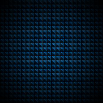 Black and blue abstract background with squares and pyramids 