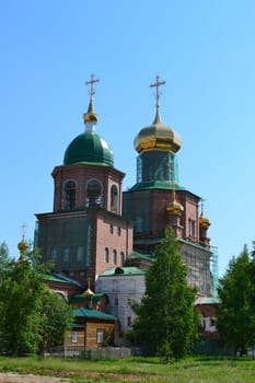 The temple under construction in Tyumen