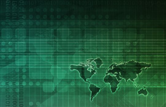 Online Research Concept on Data Around the World