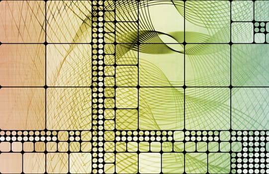 Square Creative Background with Copyspace for Art
