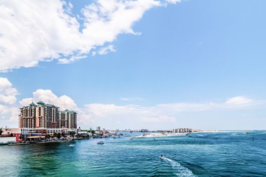 crystal clear water at destin florida near okaloosa island