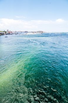 crystal clear water at destin florida near okaloosa island